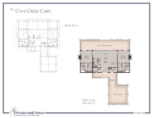 Cove Creek cabin floorplan
