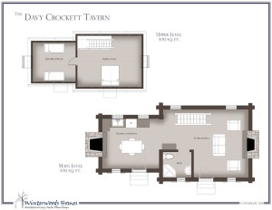 The Davy Crocket Tavern cottage home plan
