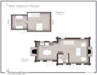 The Davy Crockett Tavern Cottage-Style House Plan - Winterwoods Homes