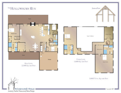 The Hollowhorn Run cabin floorplan