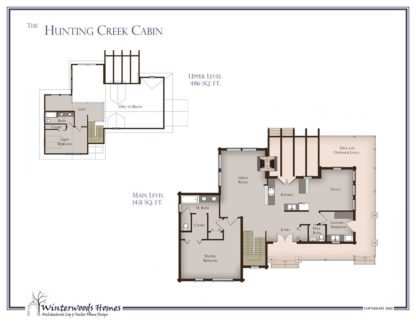 Huting Creek cabin floorplan