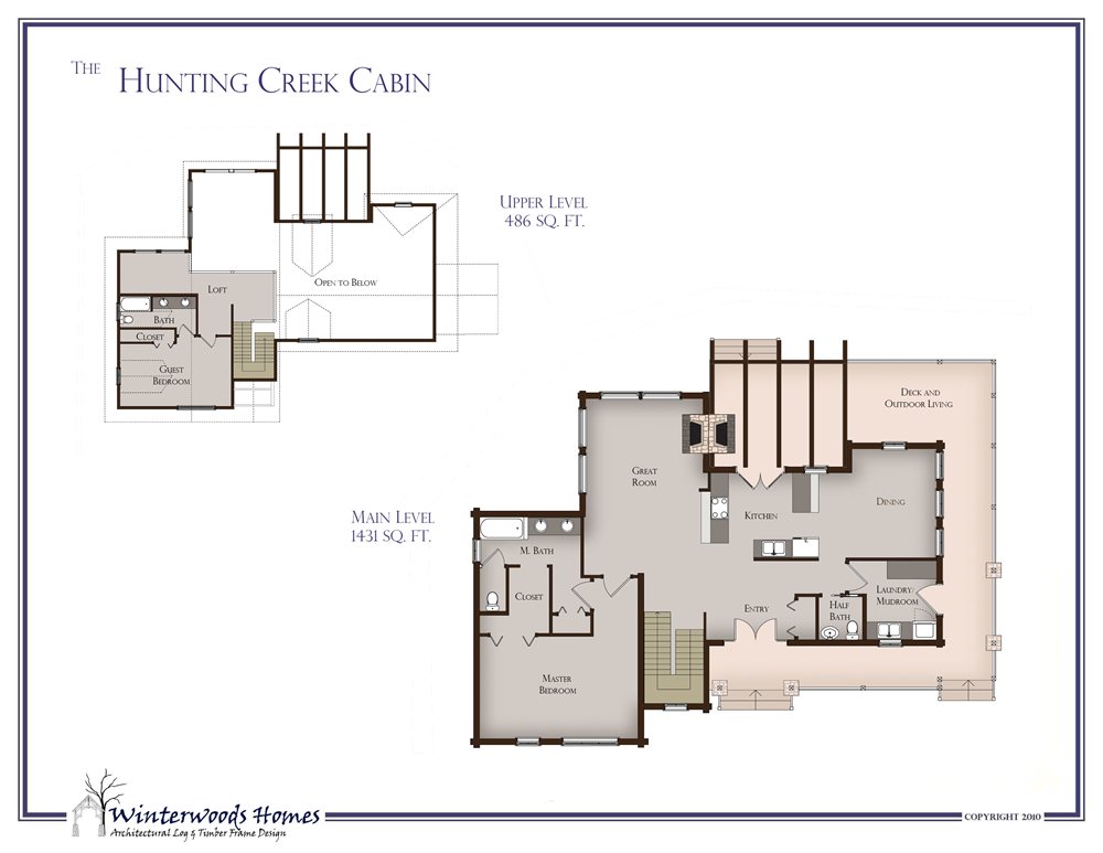 small hunting cabin floor plans