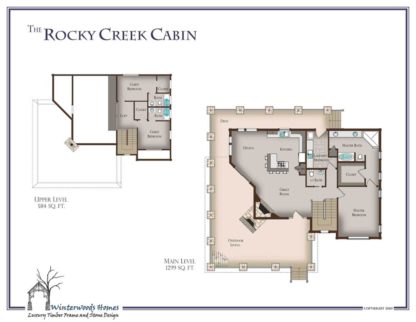Rocky Creek cabin floorplan