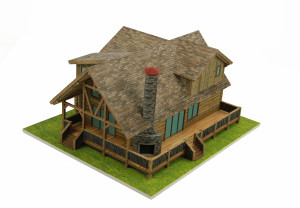 3D model of the Sycamore Creek Cabin plan
