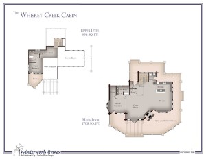 Whiskey Creek cabin floorplan