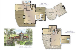 Sample of a Winterwoods home cabin plan