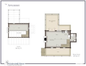 The Appleberry cottage home floorplan