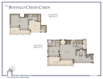 Buffalo Creek cabin floorplan