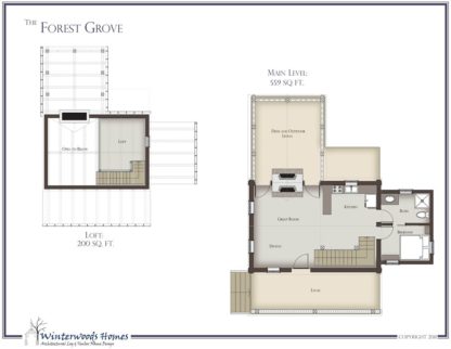 The Forest Grove cottage home floorplan