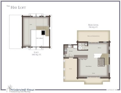 The Hay Loft cottage home floorplan