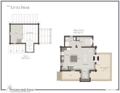 The Little Friar cottage home floorplan