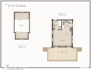 The Little Gobbler cottage home floorplan