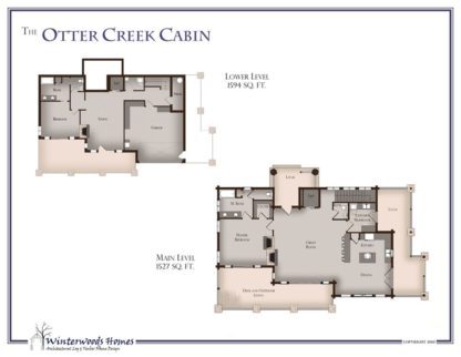 Otter Creek cabin floorplan