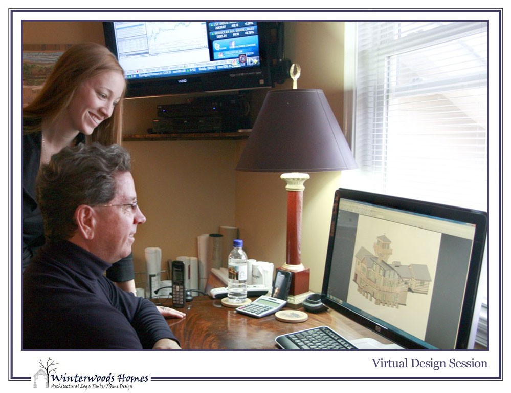 Design session with your cabin architect at Winterwoods Homes