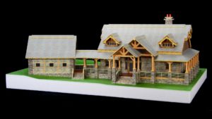 Whole scaled 3D cabin design