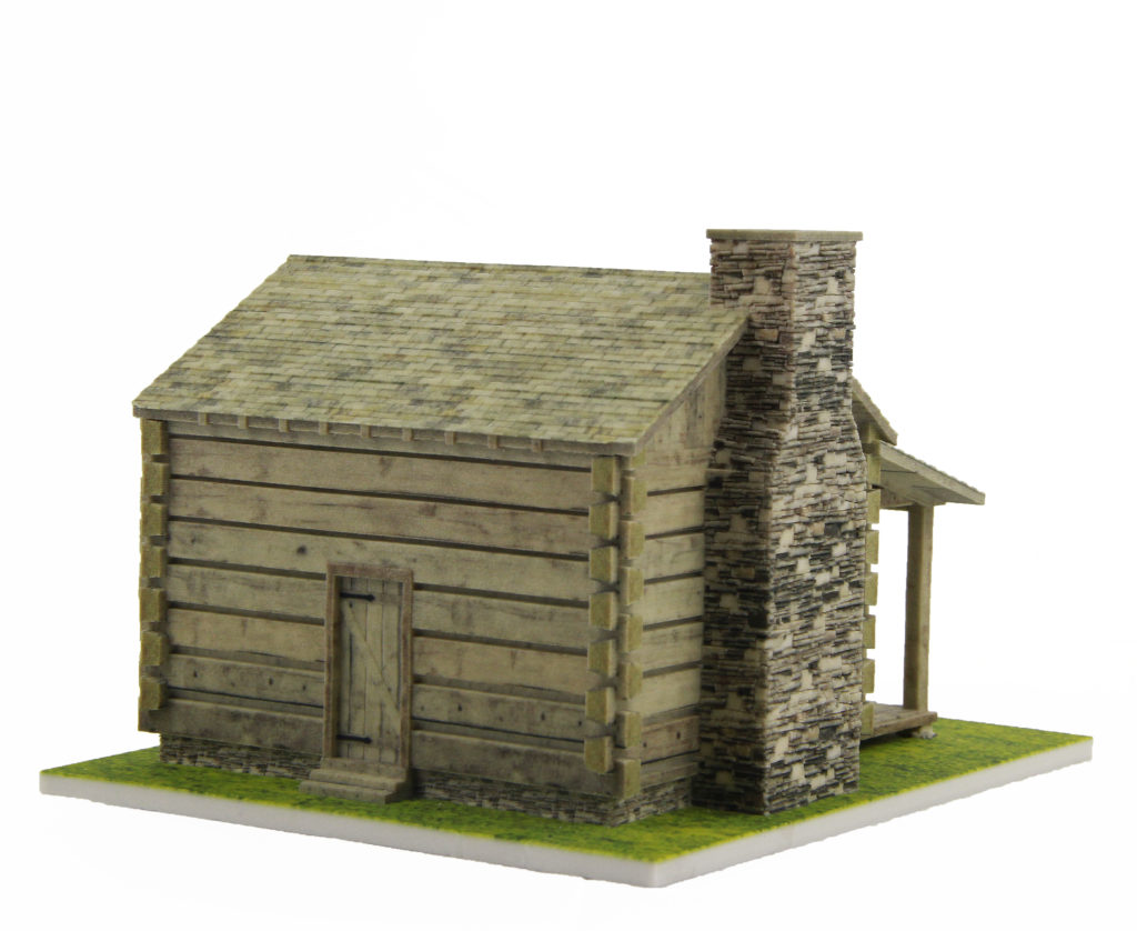 Davey Crockett Cabin 3D Model - Winterwoods